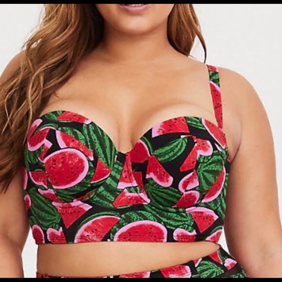 torrid Other - Torrid Watermelon Push-up Bathing Suit Top